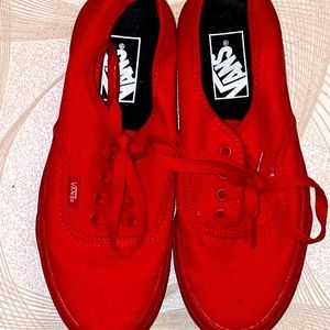 VANS All Red Shoes